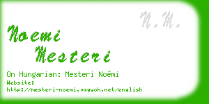 noemi mesteri business card